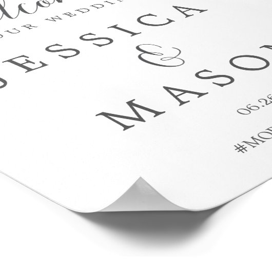 Affiche de bienvenue Mariage de flushing Blooms (Coin)