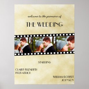 Affiche de bienvenue Mariage de la bande de film