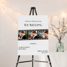 Affiche de bienvenue Mariage de la bande de film