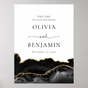 Affiche de bienvenue Mariage de la Géode d'âge d'o