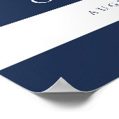 Affiche de bienvenue Mariage de la marine nautique (Coin)