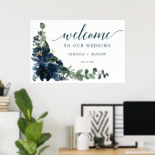 Affiche de bienvenue Mariage de la Marine royale (Bureau à domicile)