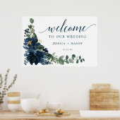 Affiche de bienvenue Mariage de la Marine royale (Cuisine)