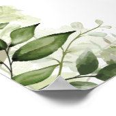 Affiche de bienvenue Mariage de la typographie flo (Coin)