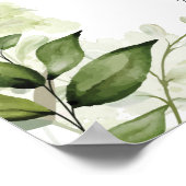 Affiche de bienvenue Mariage de la typographie flo (Coin)