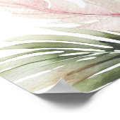 Affiche de bienvenue Mariage de l'île botanique tr (Coin)