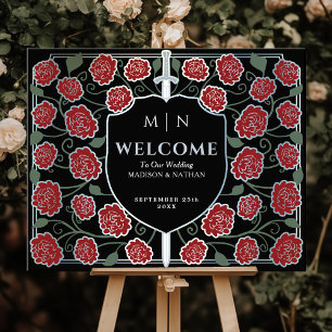 Affiche de bienvenue Mariage de l'Imaginaire Silve