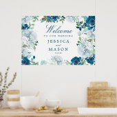 Affiche de bienvenue Mariage de Midnight Blooms (Cuisine)