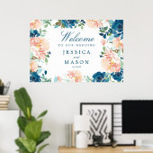 Affiche de bienvenue Mariage de Midnight Blooms (Bureau à domicile)