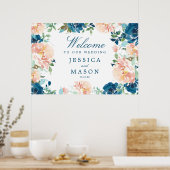 Affiche de bienvenue Mariage de Midnight Blooms (Cuisine)