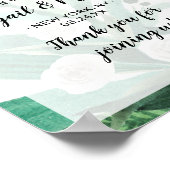 Affiche de bienvenue Mariage de Monnaie Botanique  (Coin)