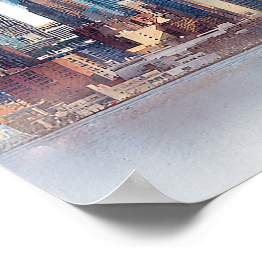 Affiche de bienvenue Mariage de New York (Coin)