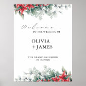 Affiche de bienvenue Mariage de Noël (Devant)