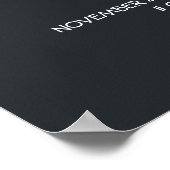 Affiche de bienvenue Mariage de nuit étoilée (Coin)