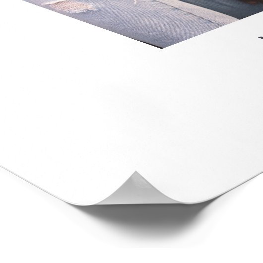 Affiche de bienvenue Mariage de photo de script si (Coin)