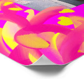 Affiche de bienvenue Mariage de photos en rose gra (Coin)