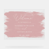 Affiche de bienvenue Mariage de pointes de brosse (Recto)