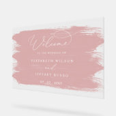 Affiche de bienvenue Mariage de pointes de brosse (Angle)