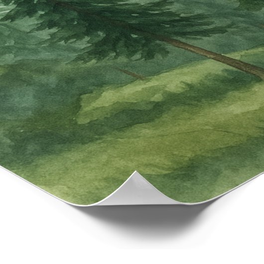 Affiche de bienvenue Mariage de Rustic Mountain (Coin)