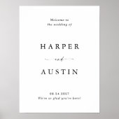 Affiche de bienvenue Mariage de script minimal mod (Devant)