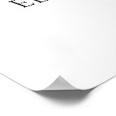 Affiche de bienvenue Mariage de script minimal sim (Coin)