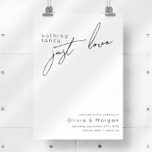 Affiche de bienvenue Mariage de script moderne