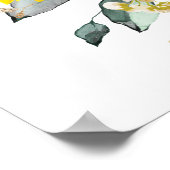 Affiche de bienvenue Mariage de tournesol chic (Coin)