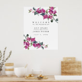 Affiche de bienvenue Mariage des Bougainvilliers m (Cuisine)