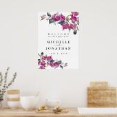 Affiche de bienvenue Mariage des Bougainvilliers m (Cuisine)