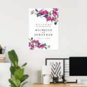 Affiche de bienvenue Mariage des Bougainvilliers m (Bureau à domicile)