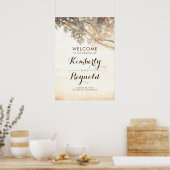 Affiche de bienvenue Mariage des branches de l'arb (Cuisine)