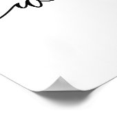 Affiche de bienvenue Mariage d'orchidées florales (Coin)