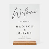 Affiche de bienvenue Mariage Elegance moderne (Recto)