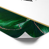 Affiche de bienvenue Mariage Emerald Green Et Gold (Coin)