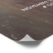 Affiche de bienvenue Mariage en bois rustique vint (Coin)