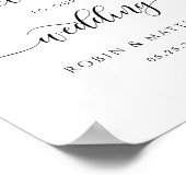 Affiche de bienvenue Mariage Ethereal Floral (Coin)