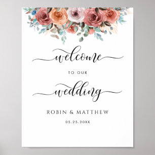 Affiche de bienvenue Mariage Ethereal Floral