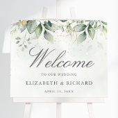Affiche de bienvenue Mariage Eucalyptus Botanical 
