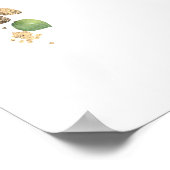 Affiche de bienvenue Mariage Eucalyptus et Gold Gr (Coin)