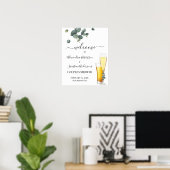 Affiche de bienvenue Mariage Eucalyptus Greenery C (Bureau à domicile)