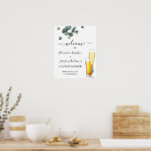 Affiche de bienvenue Mariage Eucalyptus Greenery C (Cuisine)