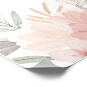 Affiche de bienvenue Mariage fleur sauvage (Coin)