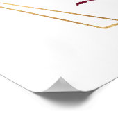 Affiche de bienvenue Mariage Floral Automne Citrou (Coin)