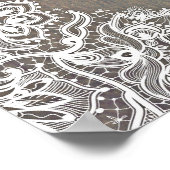 Affiche de bienvenue Mariage floral rustique (Coin)