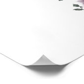 Affiche de bienvenue mariage Floral Variety Bouque (Coin)