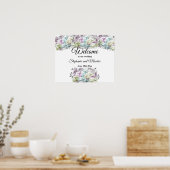 Affiche de bienvenue mariage Floral Variety Bouque (Cuisine)