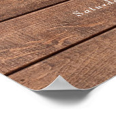 Affiche de bienvenue Mariage Floral Wood String (Coin)