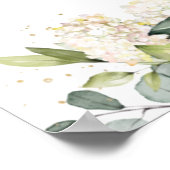 Affiche de bienvenue Mariage florale de Bourgogne  (Coin)