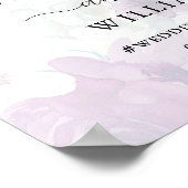 Affiche de bienvenue Mariage florale et calligraph (Coin)