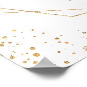 Affiche de bienvenue Mariage géométrique Eucalyptu (Coin)